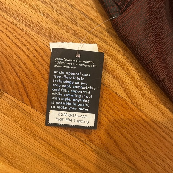 Onzie High Waist Snakeskin Leggings - Picture 3 of 5